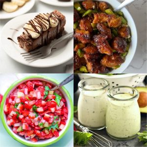 photo collage of featured recipes