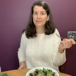 Eileen sitting at her kitchen table